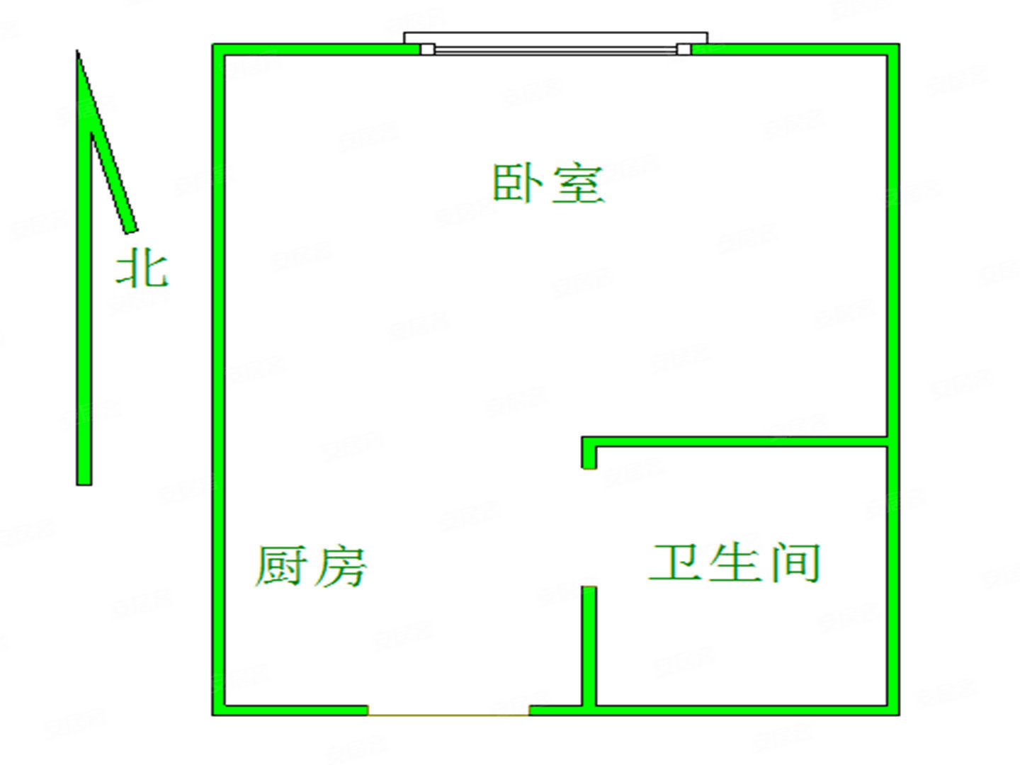 金科米兰尔家公寓1室1厅1卫38㎡北20万