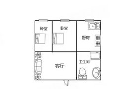 丹东东港桥南芳清园电梯4楼 2室 61平出租房源真实图片