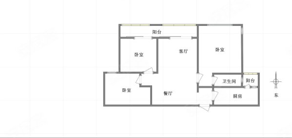 江津鲁能领秀城3室2厅1卫89.83㎡南北36万