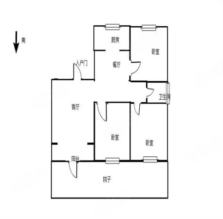 香山丽墅3室2厅2卫126.99㎡南北93万
