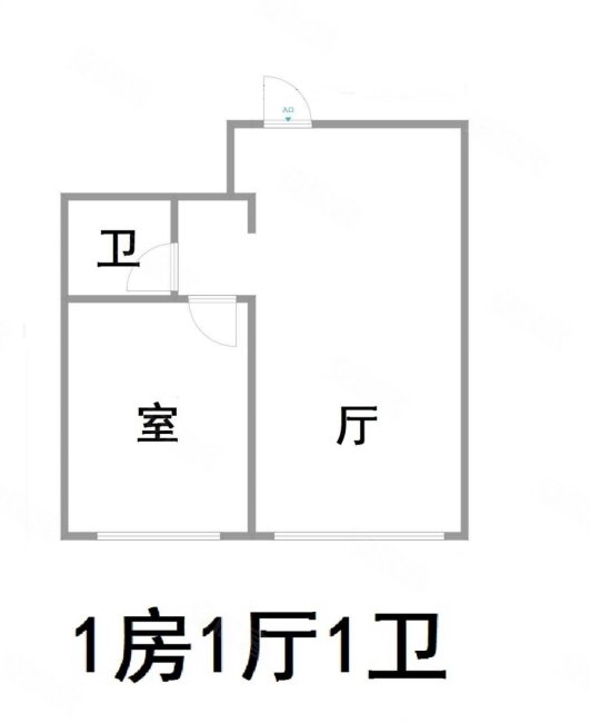 党校路20号1室1厅1卫48㎡南北21.8万