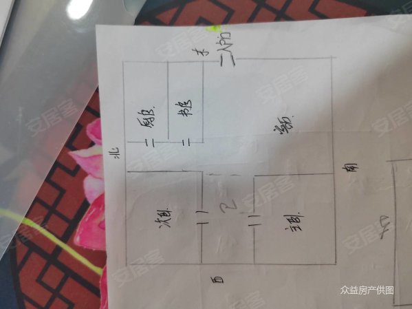 学府名城2室1厅1卫80㎡南北19.5万