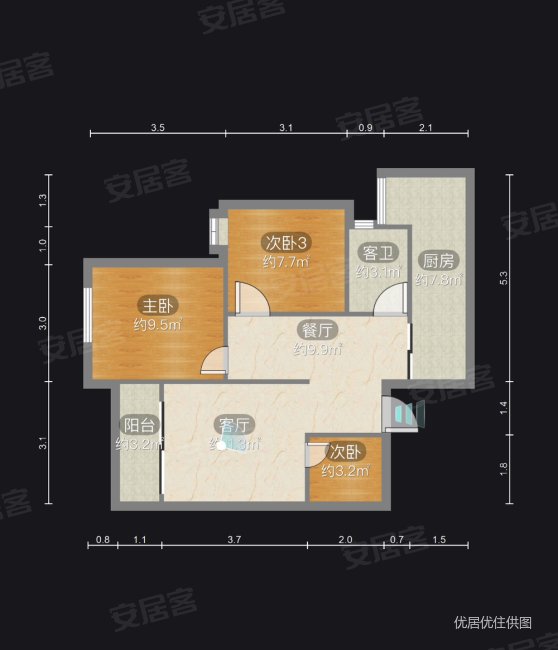 叠彩西城精装3房出售,价格你包你满意