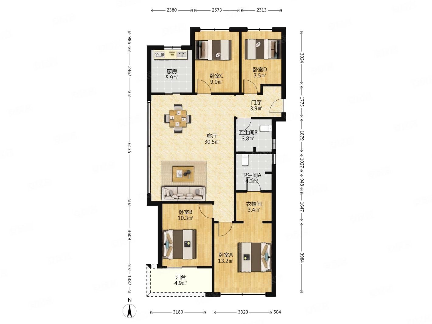 滨江春语蓝庭公寓住宅