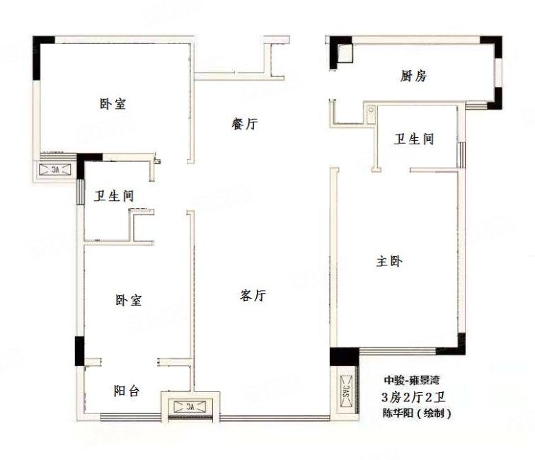 中骏雍景湾,180度江景大三房,出售108万,别错过!