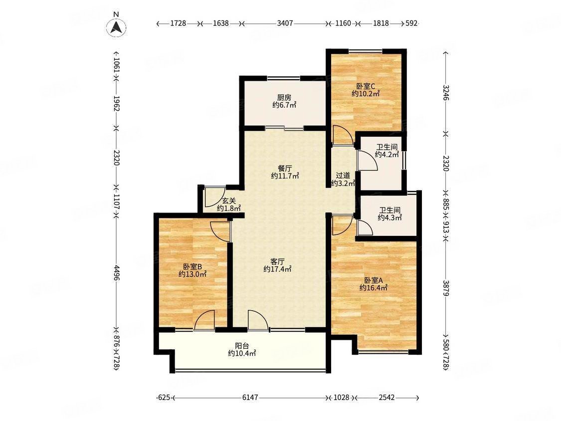 海尔中央花园一期好楼层好位置一梯一户元宝户