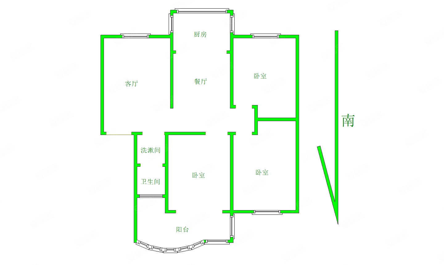 清华园64万精装三居室双气南北通透首付13个随时看房
