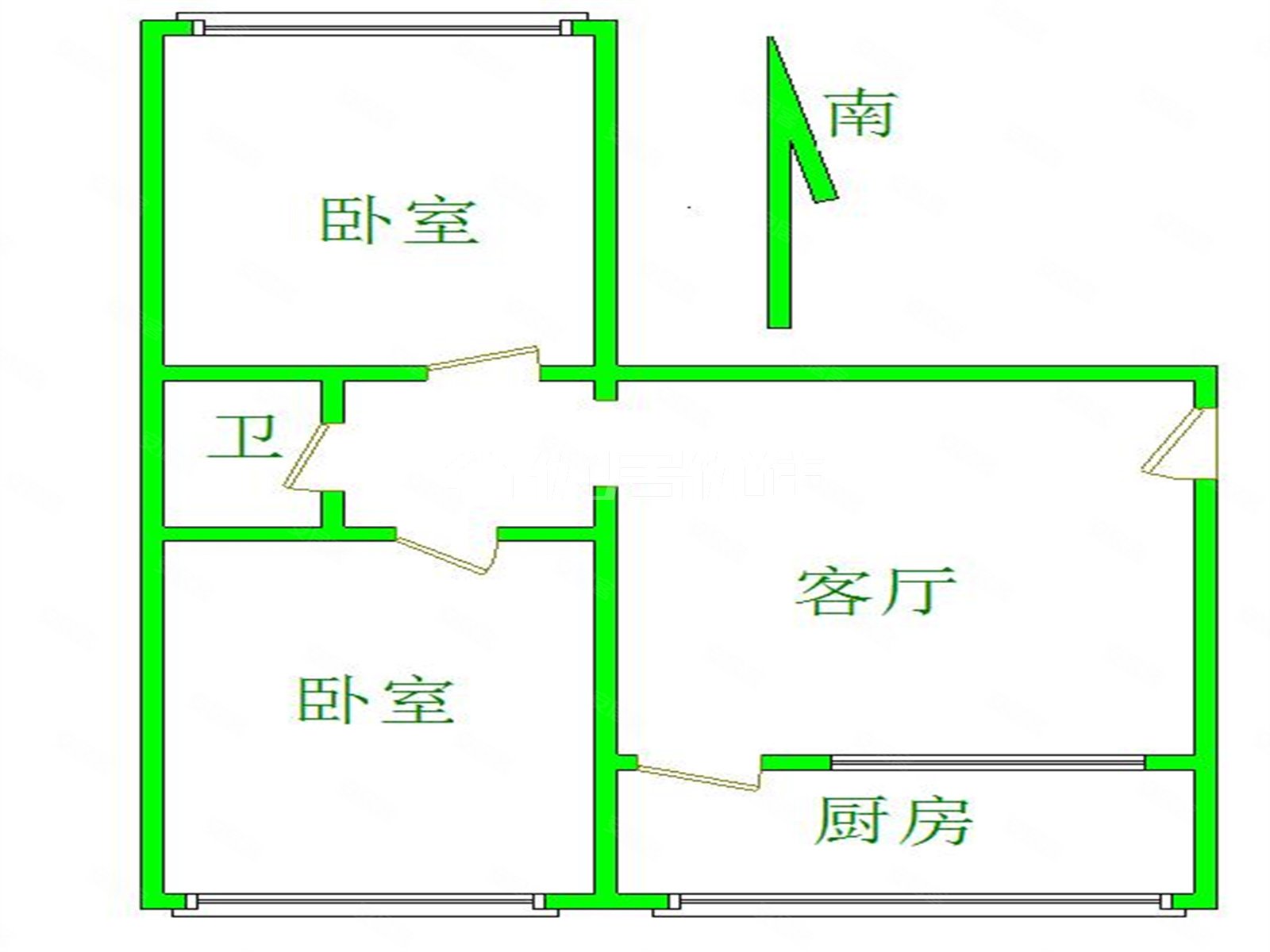 东万达幸福小区北区丁香路小刀把户型俩居南北通透
