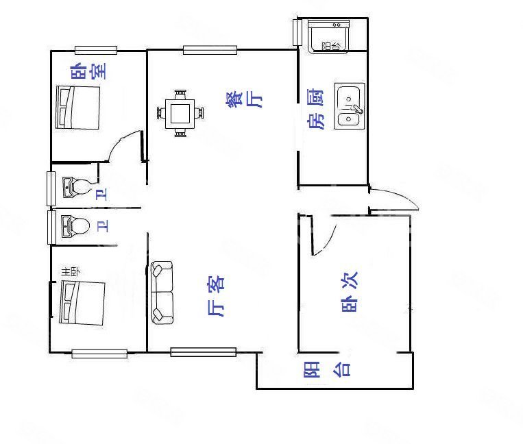 皇庭骏景3室2厅2卫143㎡南北252万