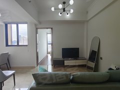 佛山禅城魁奇（民水民电）新福港鼎峰，客厅有电视，一房一厅南向出租房源真实图片