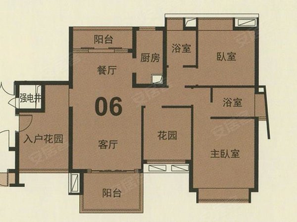 狮岭租房,御华园 3室2厅2卫 2800元月 精装修 南北通透,花都租房-广州
