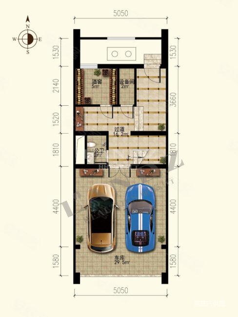 紫玉山庄三期新出联排别墅,4.8米挑空客厅,价格好