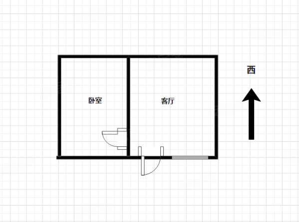 六谷庄6号院1室1厅1卫36.51㎡北130万