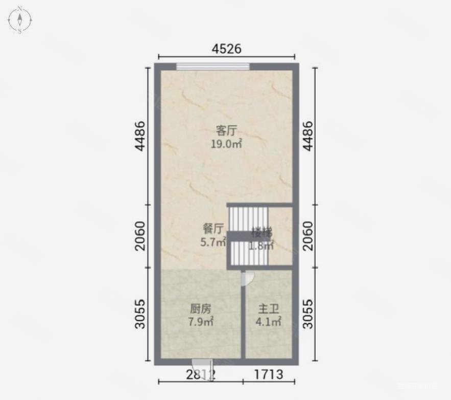 中海万锦城二期2室1厅1卫46.1㎡南北295万