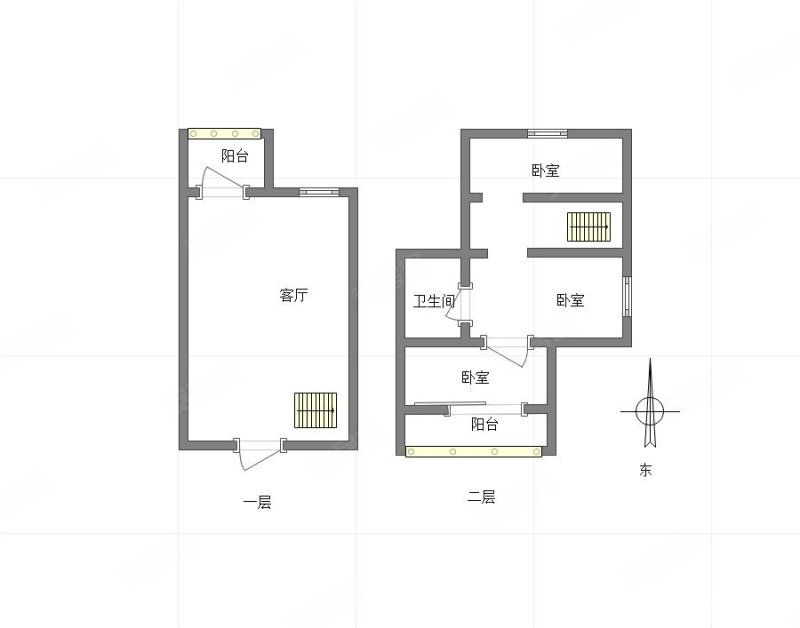 龙湖MOCO中心3室2厅1卫72.13㎡南北92万