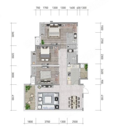 阳光青江壹号3室2厅2卫89㎡南55万