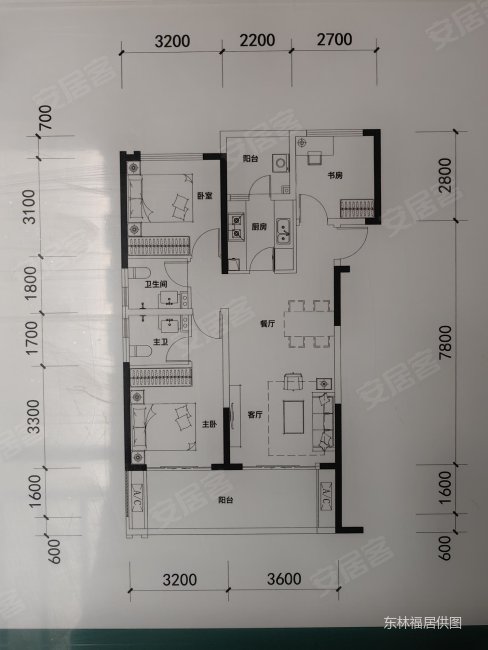 上河居3室2厅2卫92㎡南北50.88万