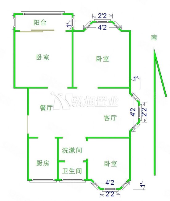 棠悦花园(北区) 小三房 精装修 次新房 南北通透 商品住宅