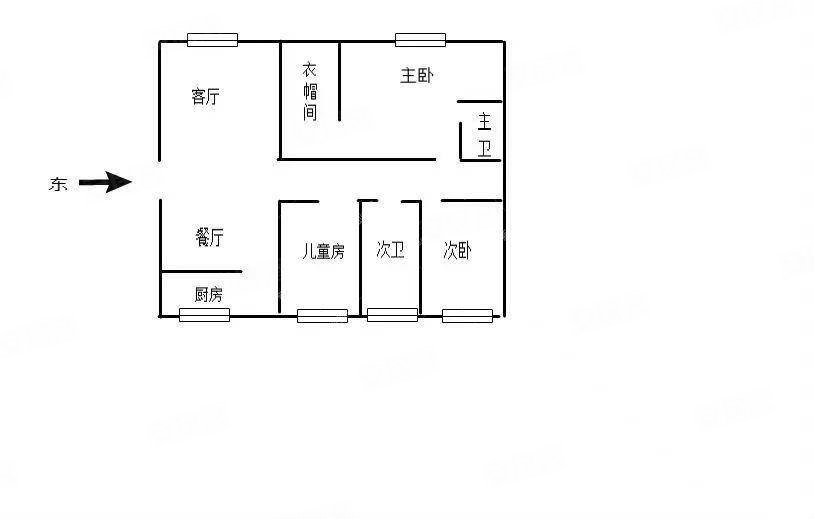 瑞景家园3室2厅2卫148㎡南北56万