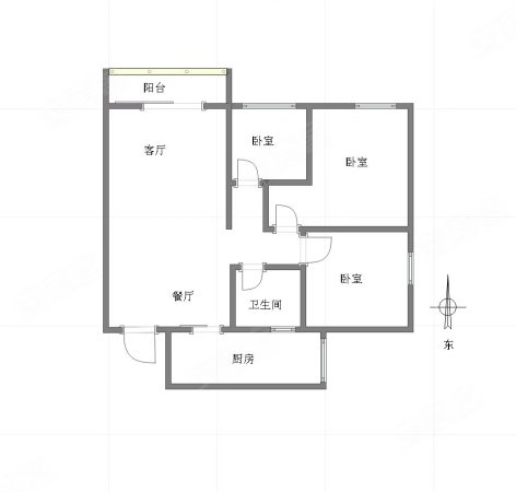 山千院东苑3室2厅1卫89㎡北90万