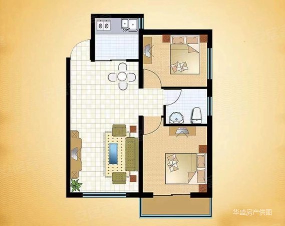 东艺康郡2室2厅1卫115㎡南北57.5万