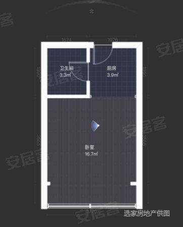 南桥温馨家园1室1厅1卫36㎡南北27.8万