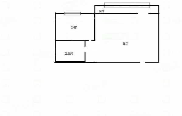 任宝里1室1厅1卫60㎡南北56万