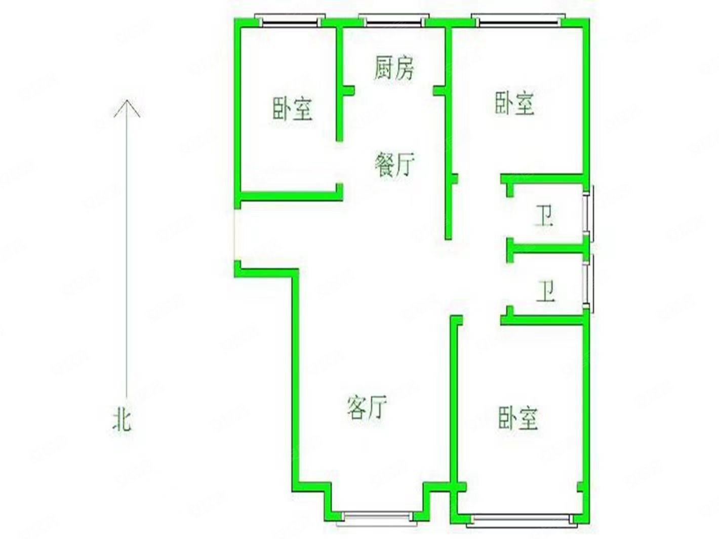 单嫁5200东方明珠城138平三室两厅两卫南北通透
