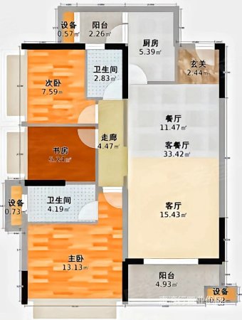 国际新城小区 全新装修 电梯靓楼层 朝南户型 楼下超市 市场