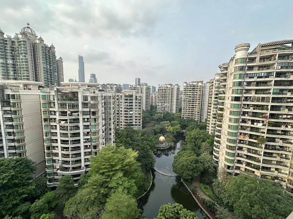 【多图】珠江帝景苑,广州塔租房,珠江帝景北向望湖景望广州塔豪华温馨