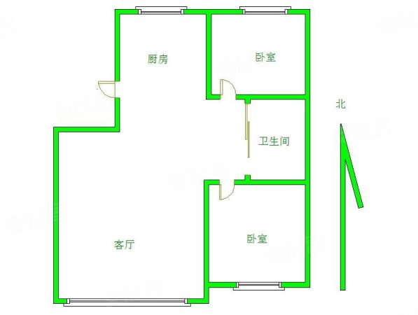 加州海岸2室2厅1卫98.5㎡南北58万