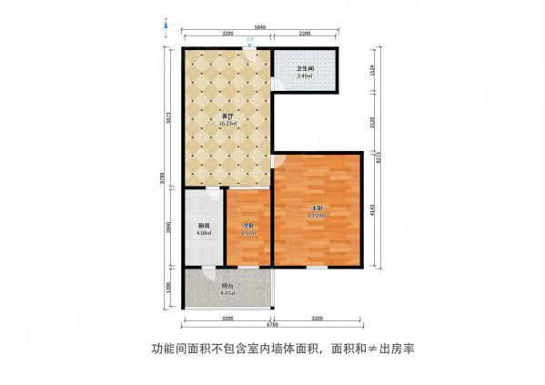 万隆桃香园2室1厅1卫62㎡南70万