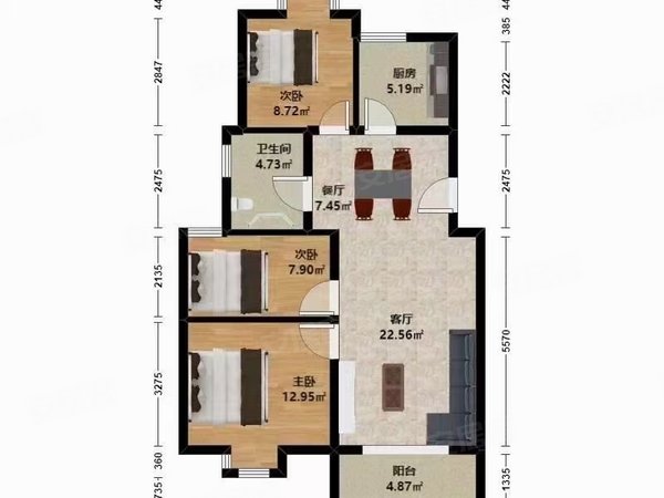 杭州余杭勾庄上亿彩虹郡逸居城 彩虹郡一室一厅一厨一卫逸盛路上亿