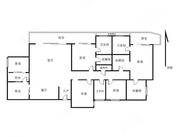 深圳南山蛇口双玺花园(二期)海上世界双玺花园 335平豪装海景5房 朝南