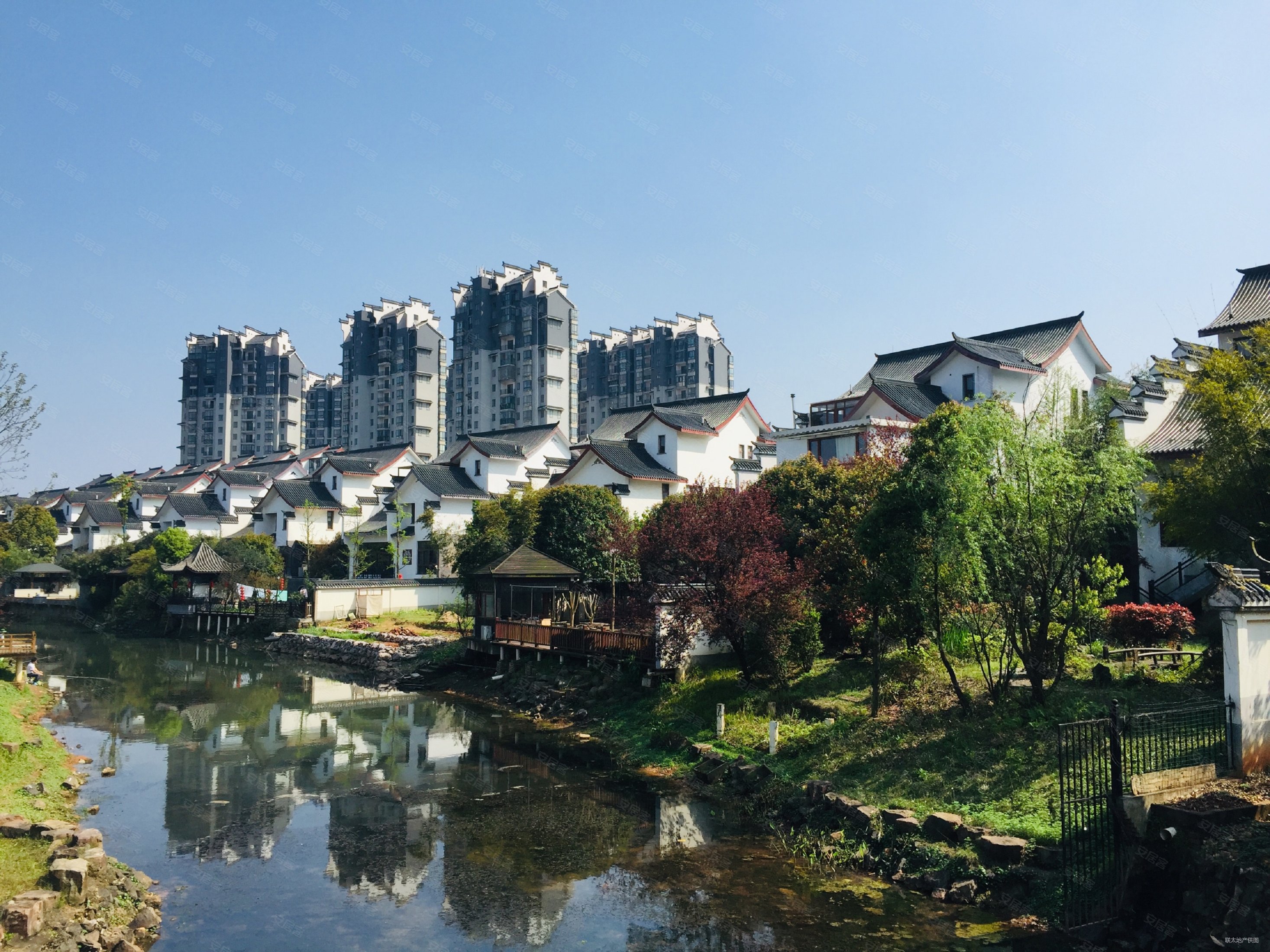 洋湖 宜家 中式别墅区汀湘十里 水系独栋 小区c位 大花园