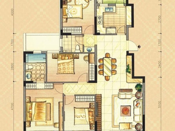 萍乡安源安源城区萍安小区凤凰天城天虹旁边，4楼3房，家电齐全，停车方便，只租800出租房源真实图片