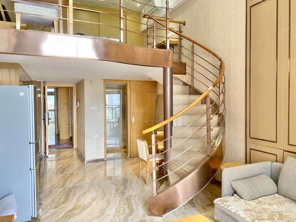 公园旁 挑空复式1房 精装修 公园景观有阳台随时看,天河租房-广州58