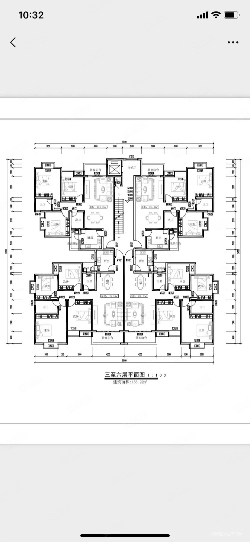 滨江新城3室2厅2卫88㎡南北42万