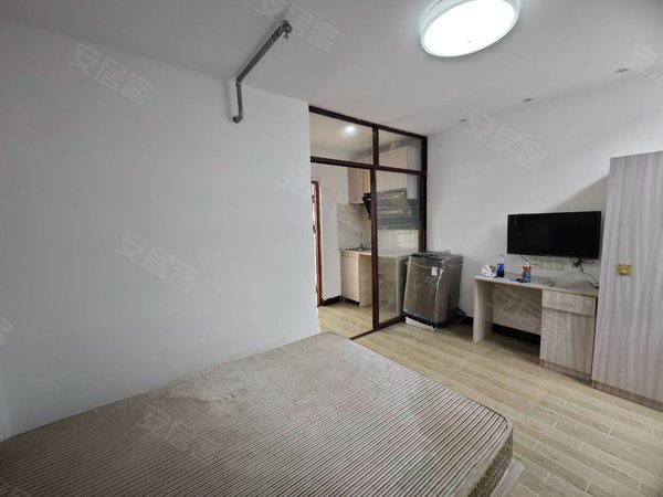 苏州吴中胥口港龙乐汇城港龙乐汇城公寓,一室一厨一卫套房出租,家具