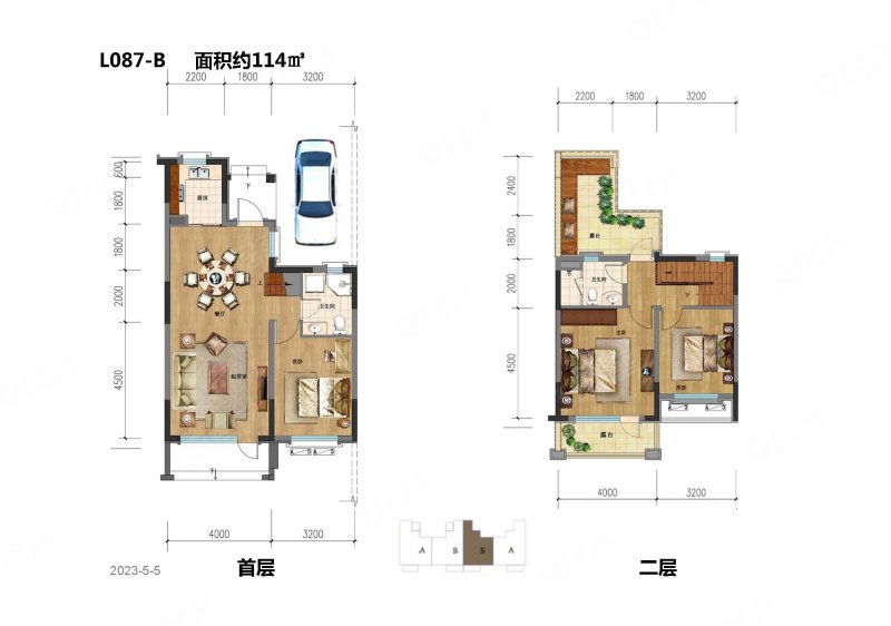 碧桂园官厅湖(别墅)3室2厅2卫111.83㎡南北108万