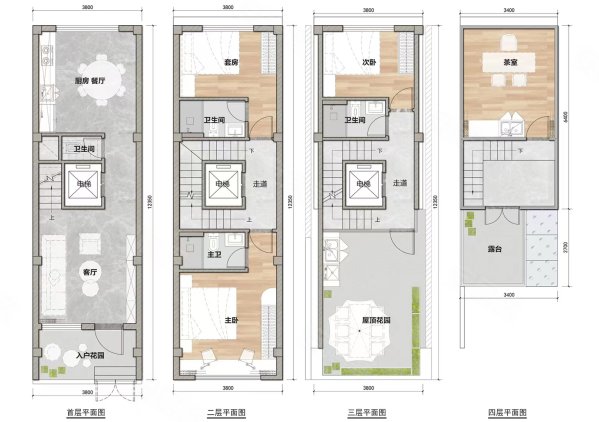 宜安里3室2厅3卫95㎡南北340万