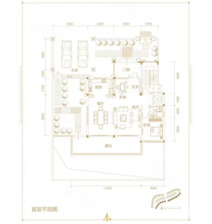 碧桂园齐瓦颂(别墅)6室4厅5卫264.57㎡南北1239万