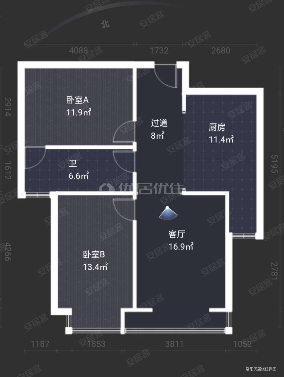 南昌路和顺园精装两室 急售真实有效小区中间位置 谁