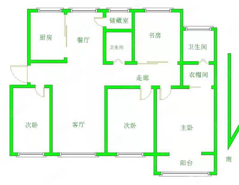 星河嘉城3室2厅2卫134㎡南北67.8万