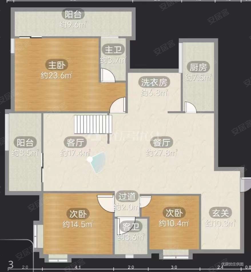 花溪碧桂园白鹭湾5室3厅3卫242㎡南北250万