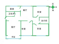 呼和浩特新城阿尔泰人和小区 3室2厅2卫出租房源真实图片