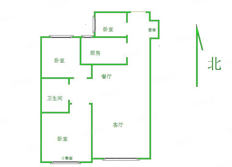 K2玉兰湾3室2厅1卫90.7㎡南北118万