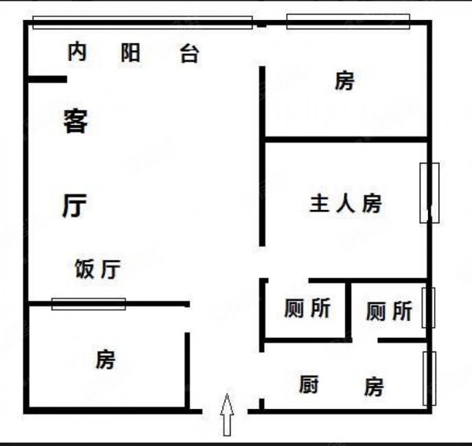 万福路小区3室2厅2卫83㎡东南465万