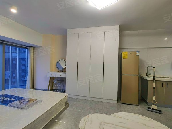 合肥政务奥体中心天鹅湖moma(商住楼)天鹅湖moma精装一室公寓,蔚蓝