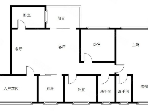 五房复式楼户型图图片